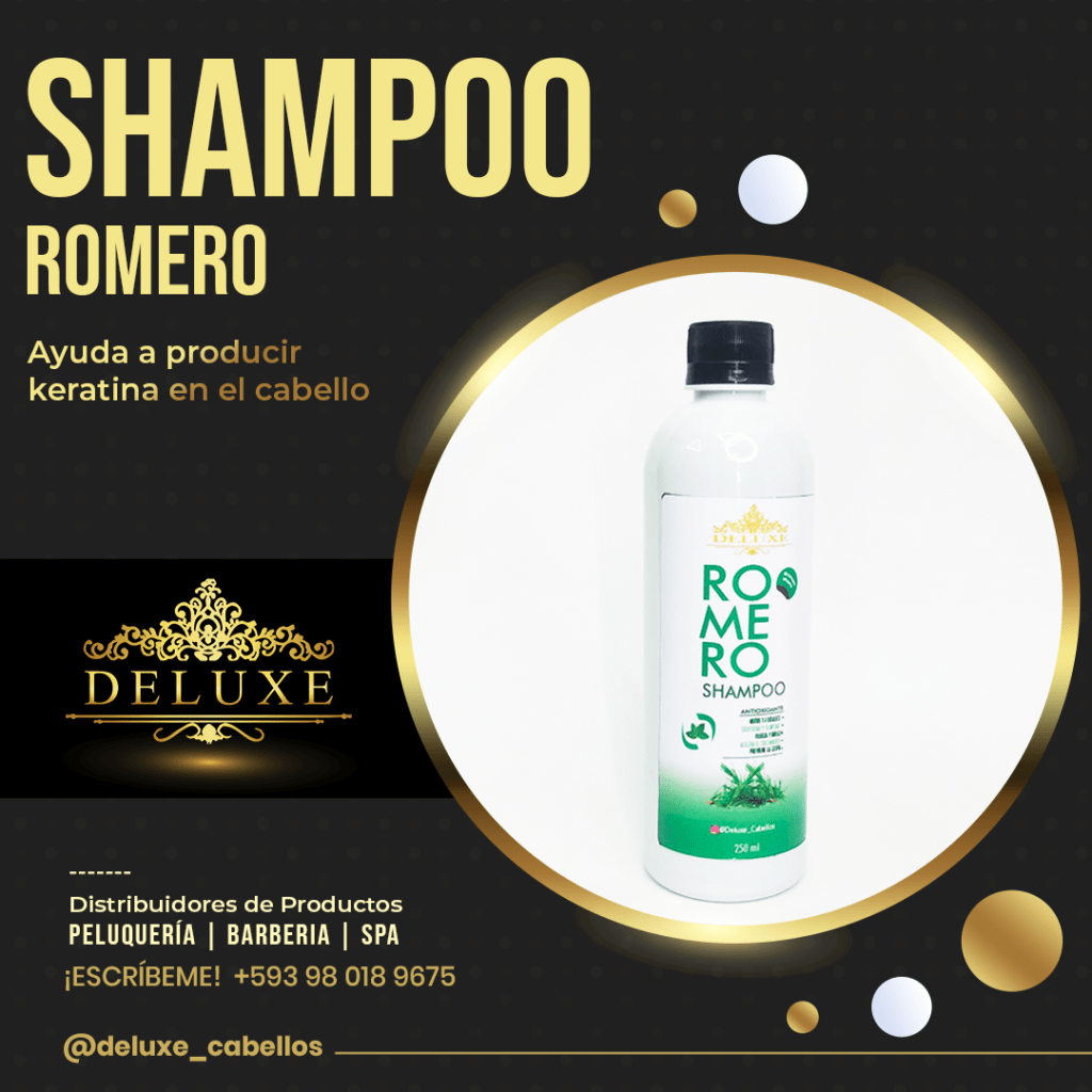 Shampoo romero - ayuda al aumento de la keratina